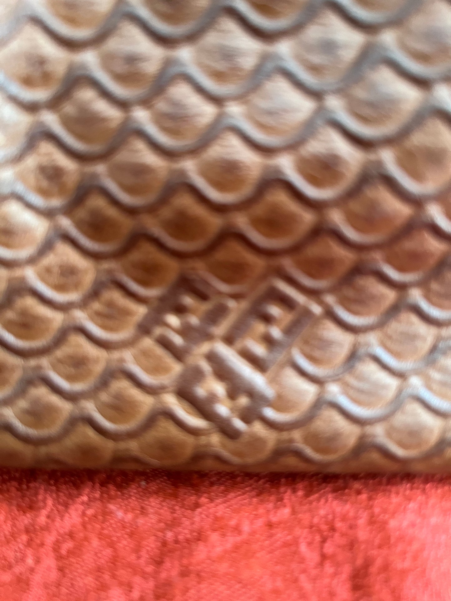Vintage Brown Leather Fendi Crossbody with Satin Cord Strap and Zipper Accents