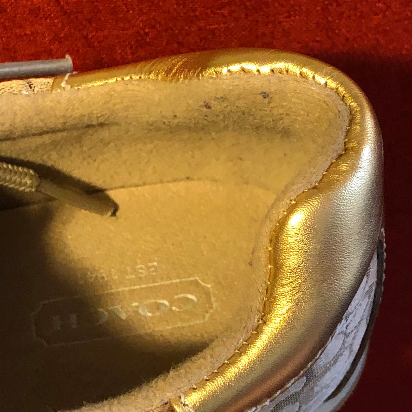 Coach Sneakers-Kirby Lurex Style-Size 9.5M