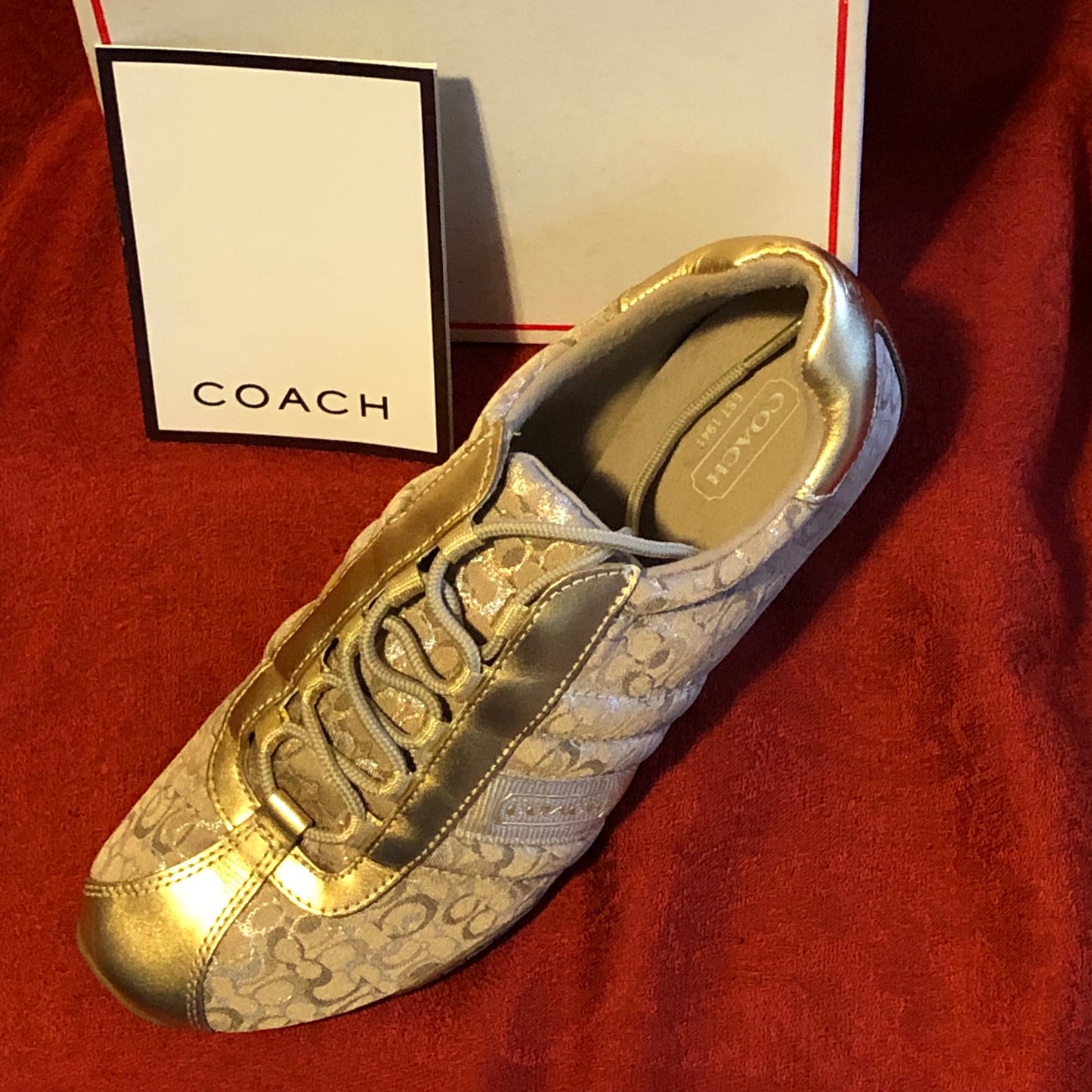Coach Sneakers-Kirby Lurex Style-Size 9.5M