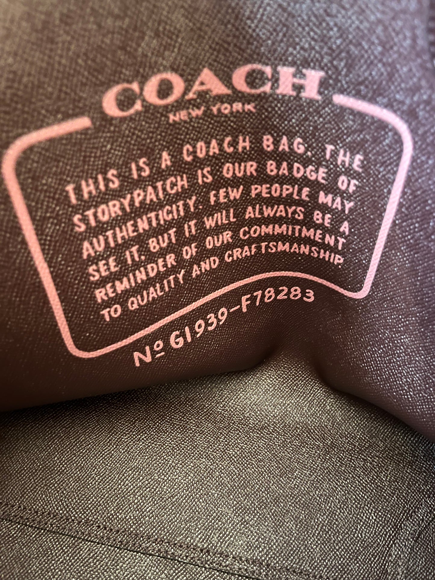 Coach Ribbon Bouquet Reversible City Tote-NWT