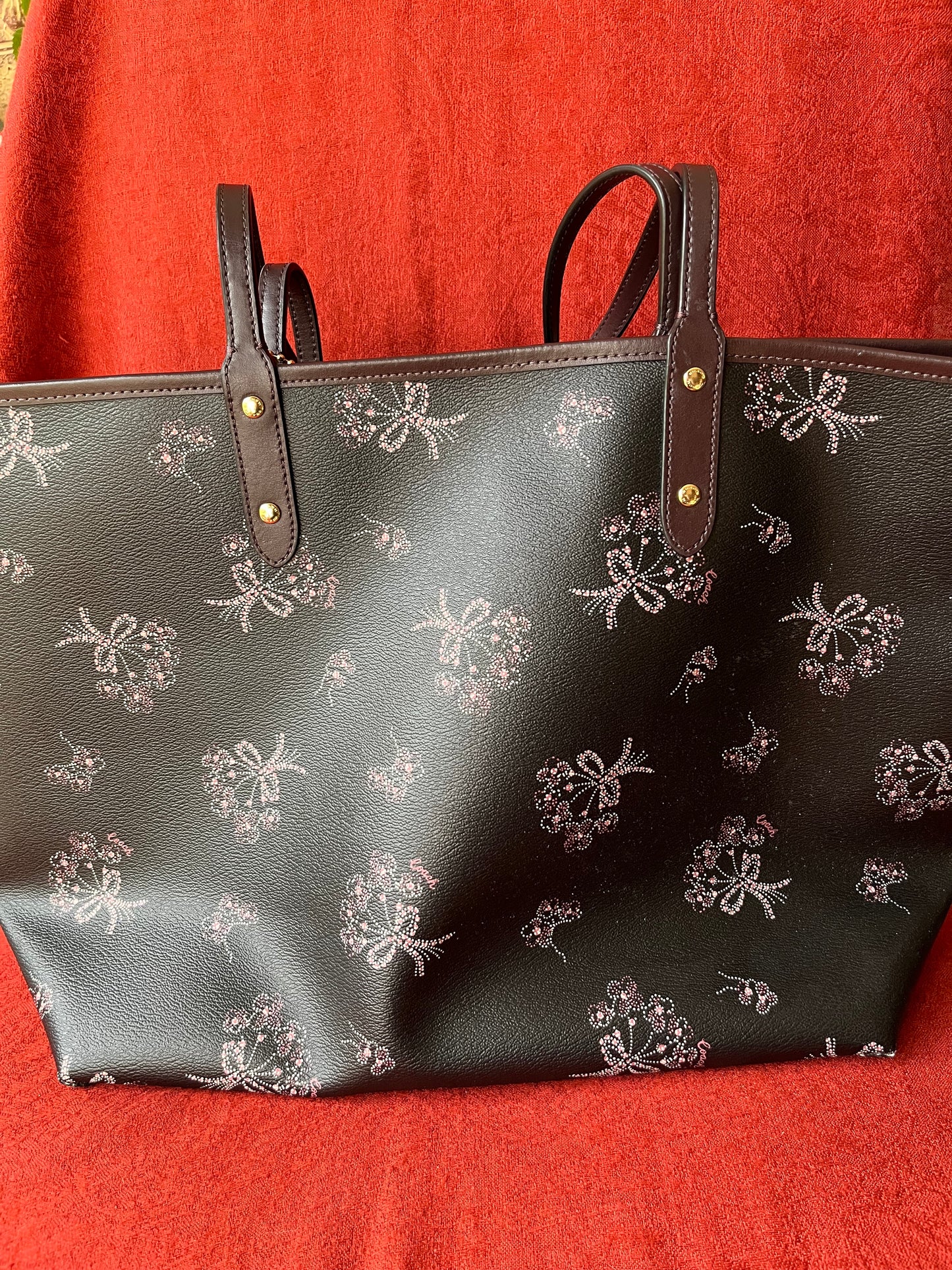 Coach Ribbon Bouquet Reversible City Tote-NWT