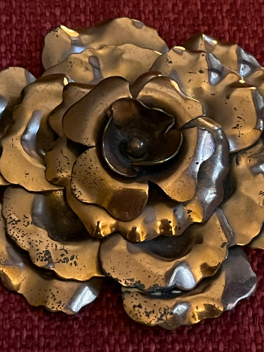 Vintage Reinad NYC Copper Brooch