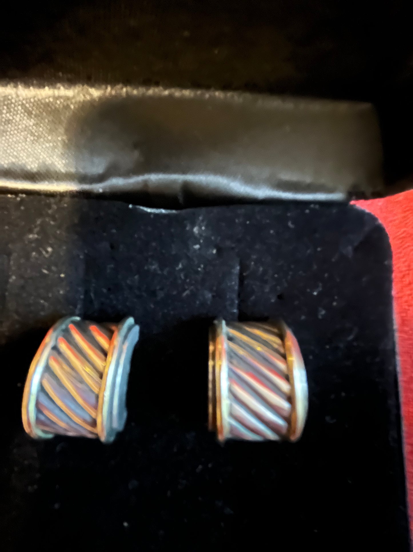 David Yurman 14K & Sterling Cable Classics Cigar Band Stud Earrings