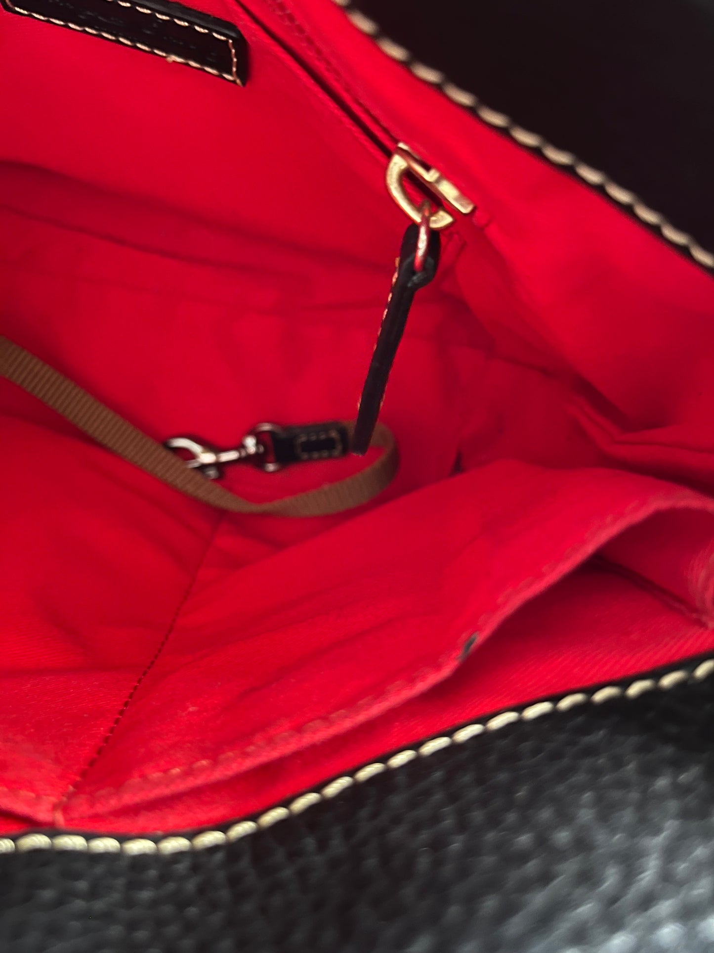 Black Dooney & Bourke Saffiano Leather Small Crossbody Bag