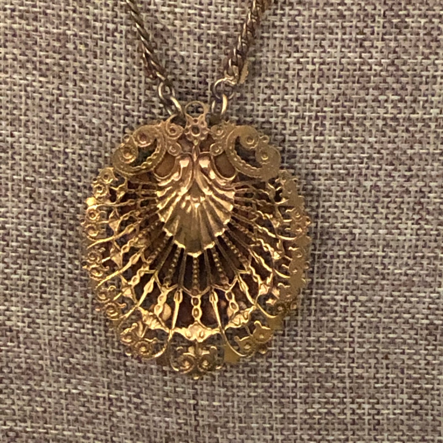 Vintage Inspired Enamel and Rhinestone Necklace