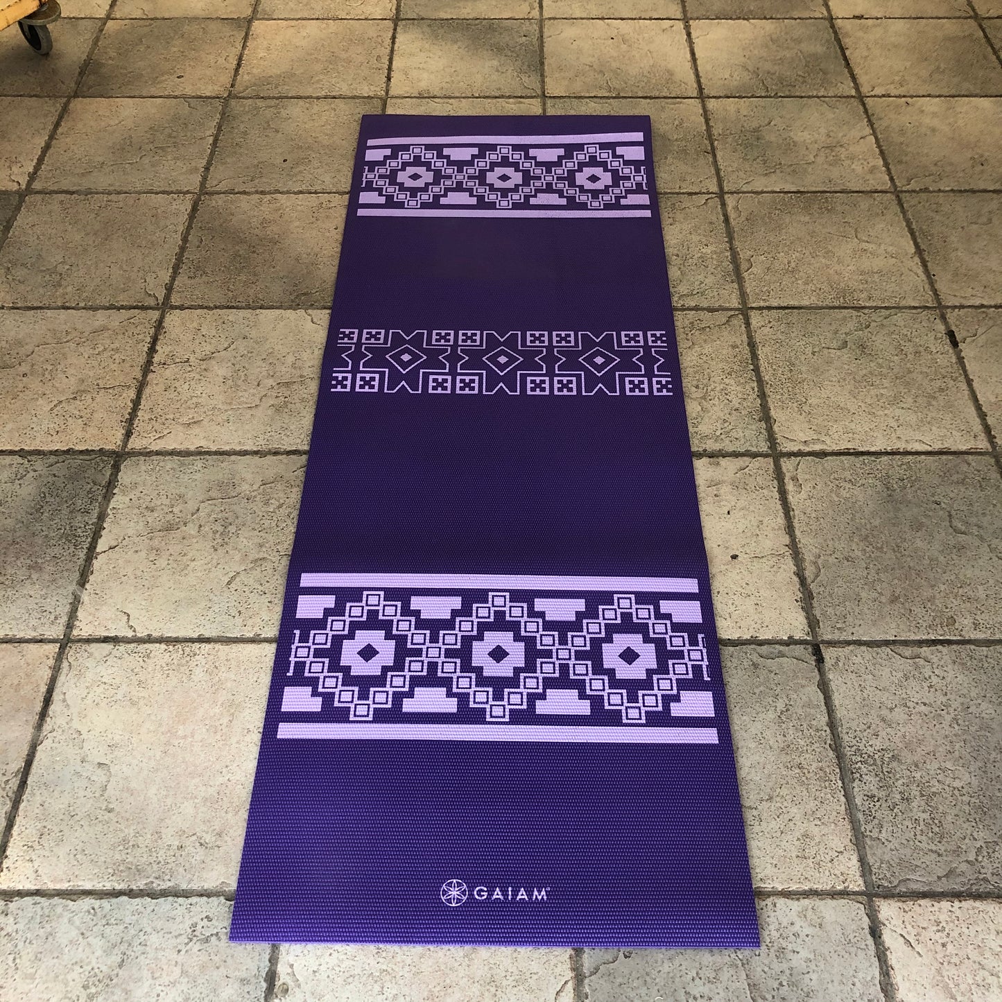 Gaiam Yoga Mat with Buddha Motif Tote Bag