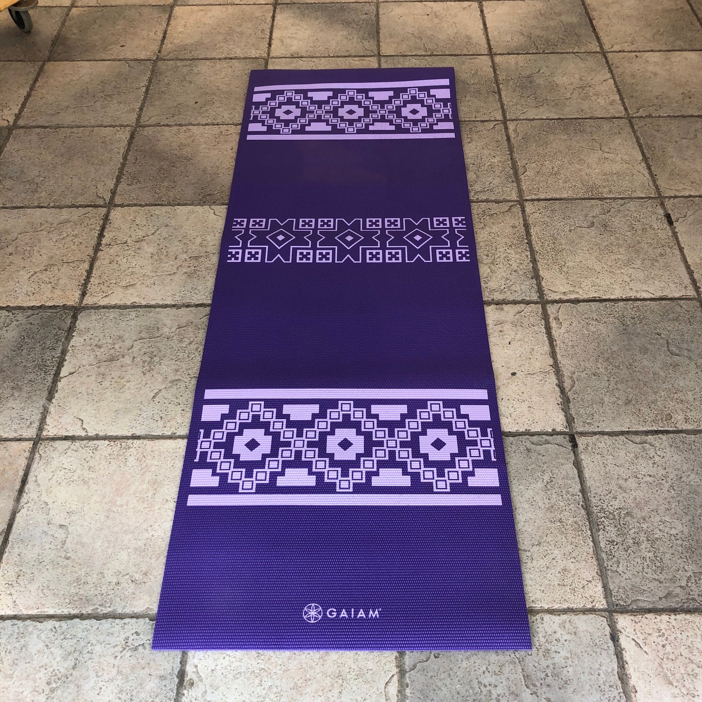 Gaiam Yoga Mat with Buddha Motif Tote Bag