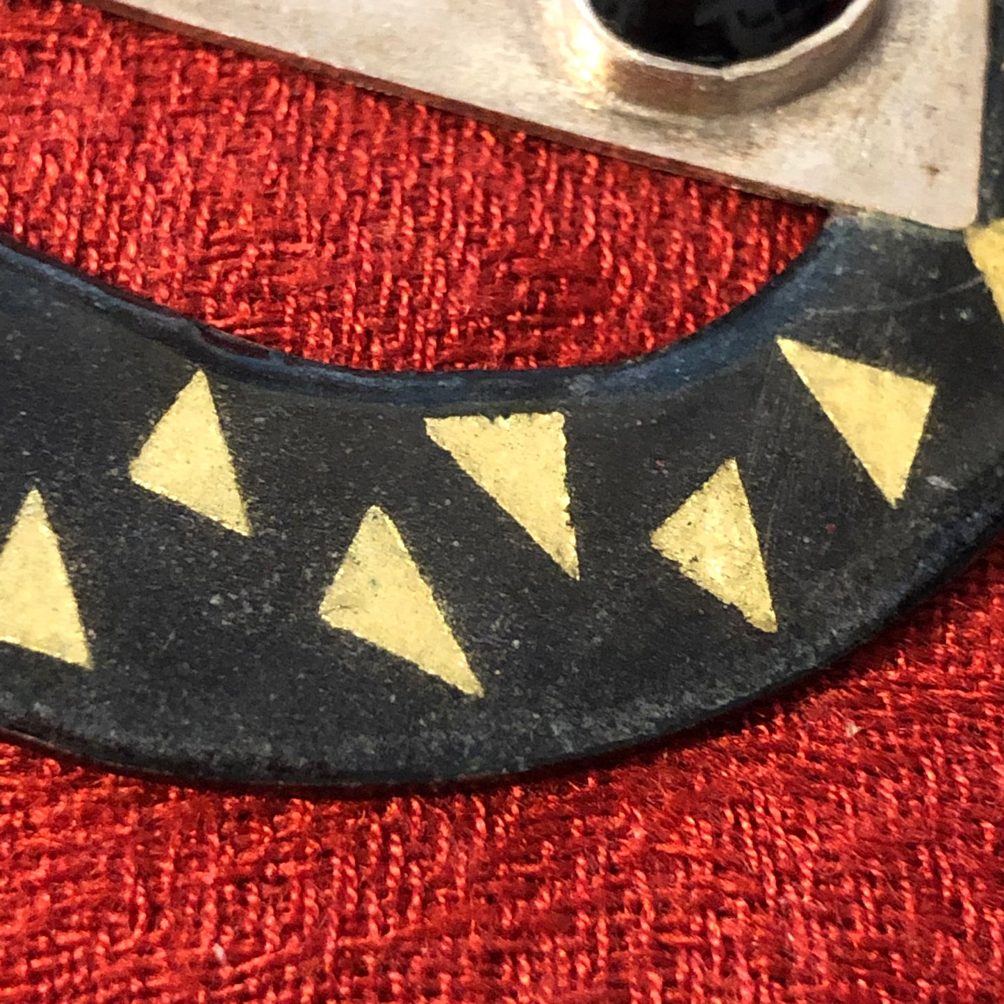 Black & Gold Handcrafted Brooch by Gayle Sparrow