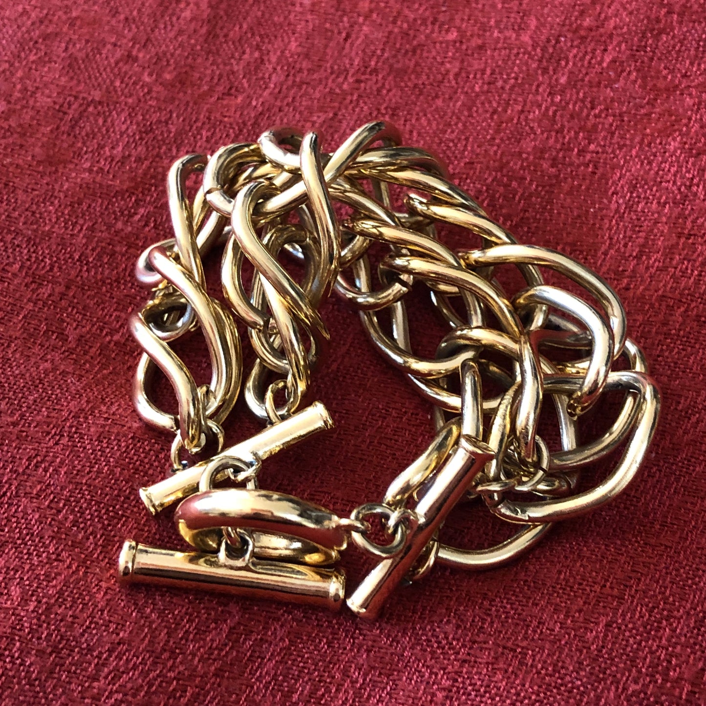 Gold Tone Link Bracelet