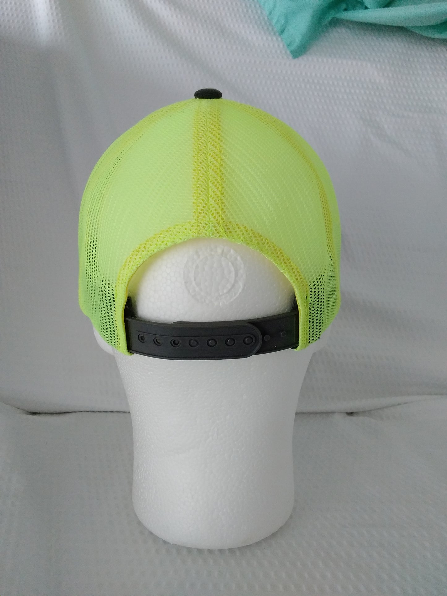 Lime Green and Black Ball Cap by Richardson