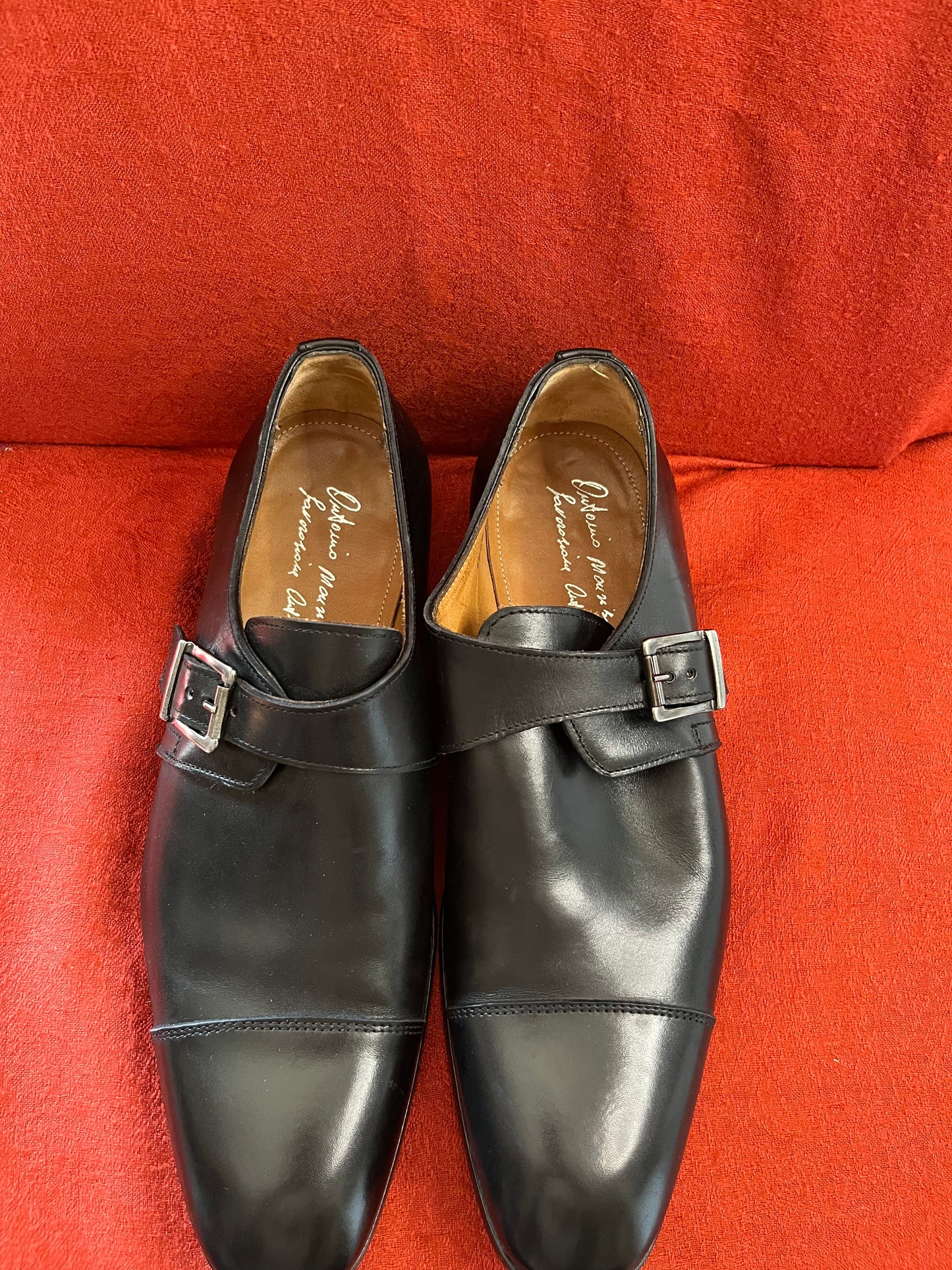 Antonio Maurizi Italian Leather Side Buckle Men's Shoe-Size 42 (US 9)