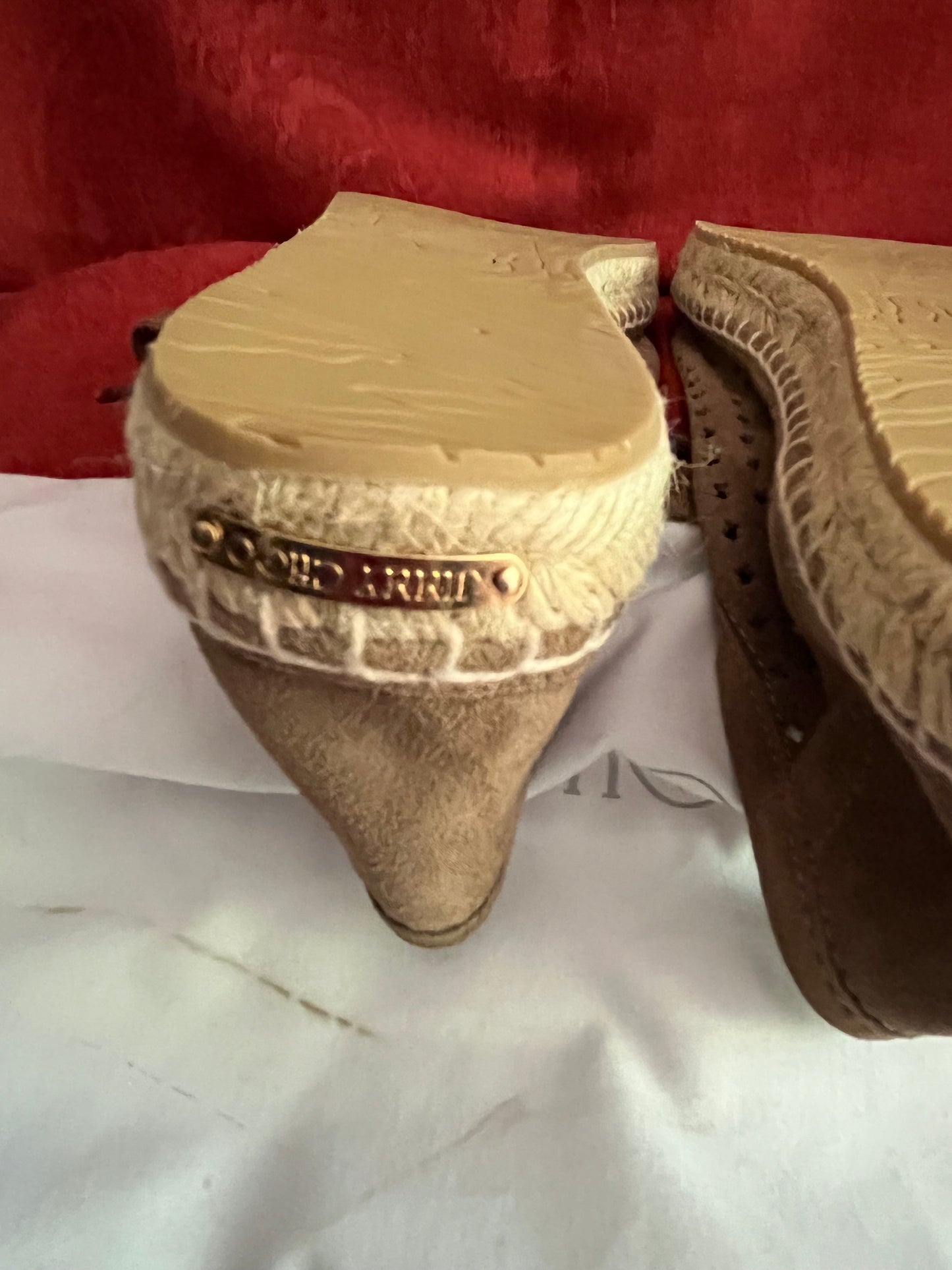 Jimmy Choo Suede Tie Espadrilles Made in Spain-Size 8.5
