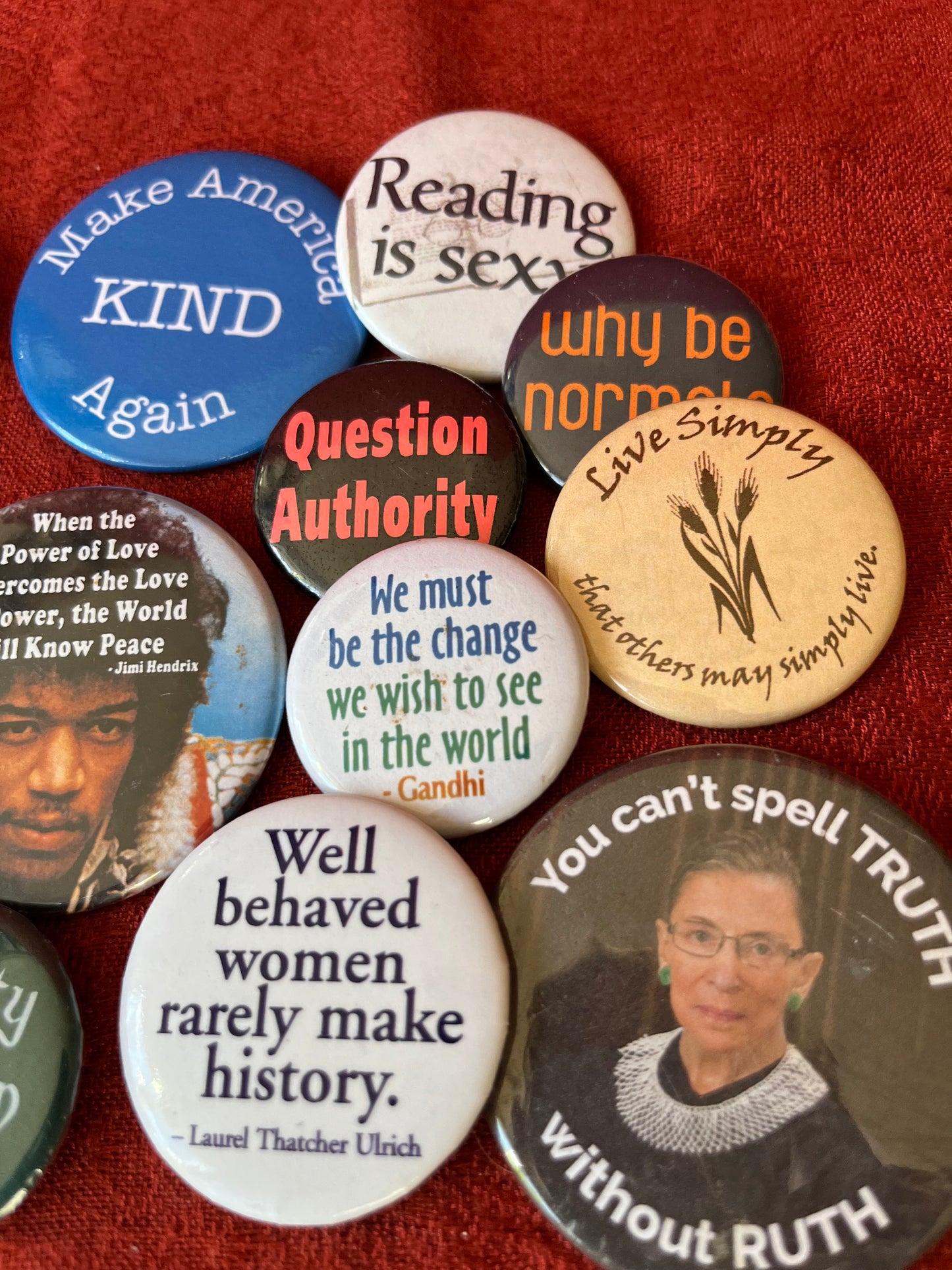 Political and Inspirational Pin Collection