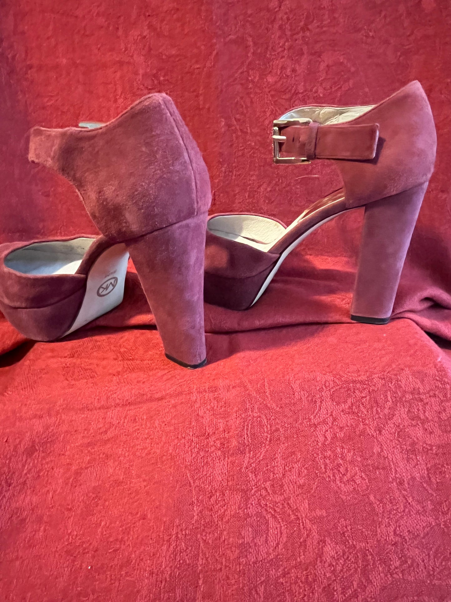 Michael Kors Suede Platform Mary Janes-Size 5 1/2 M