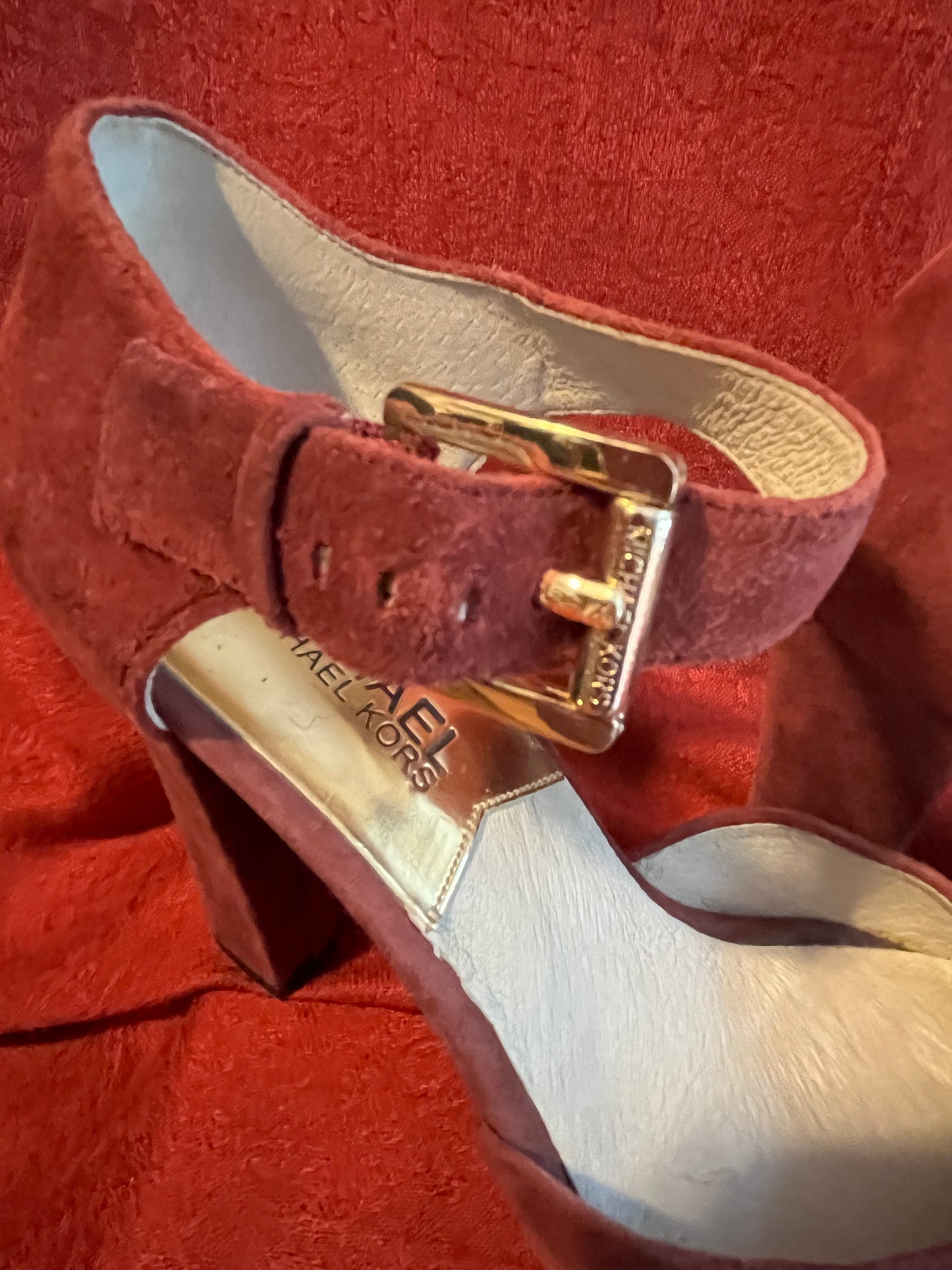 Michael Kors Suede Platform Mary Janes-Size 5 1/2 M