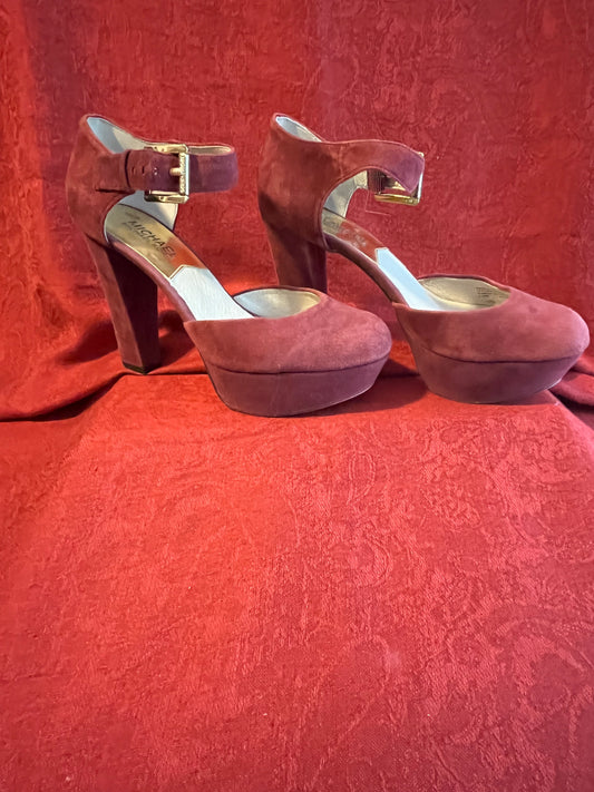 Michael Kors Suede Platform Mary Janes-Size 5 1/2 M
