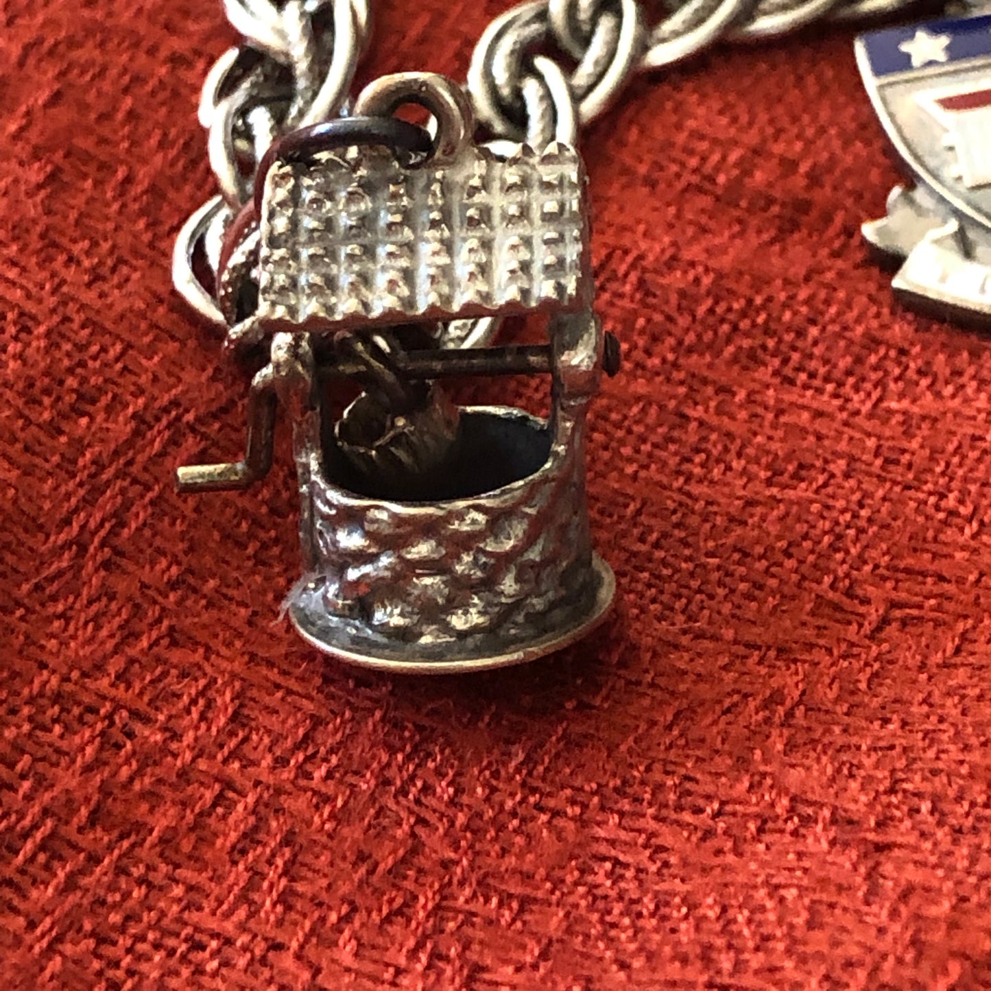 Vintage Silver Charm Bracelet