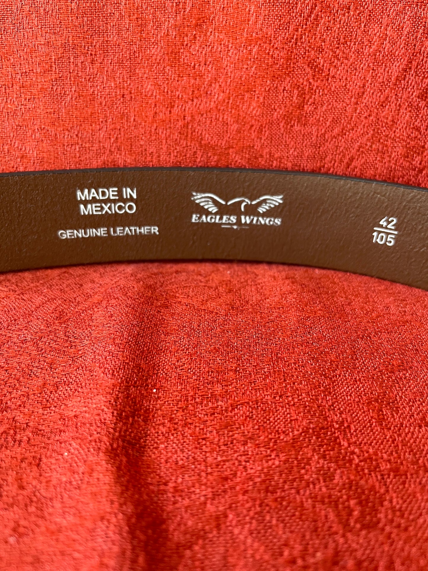 Eagles Wings Leather UNC Leather Belt