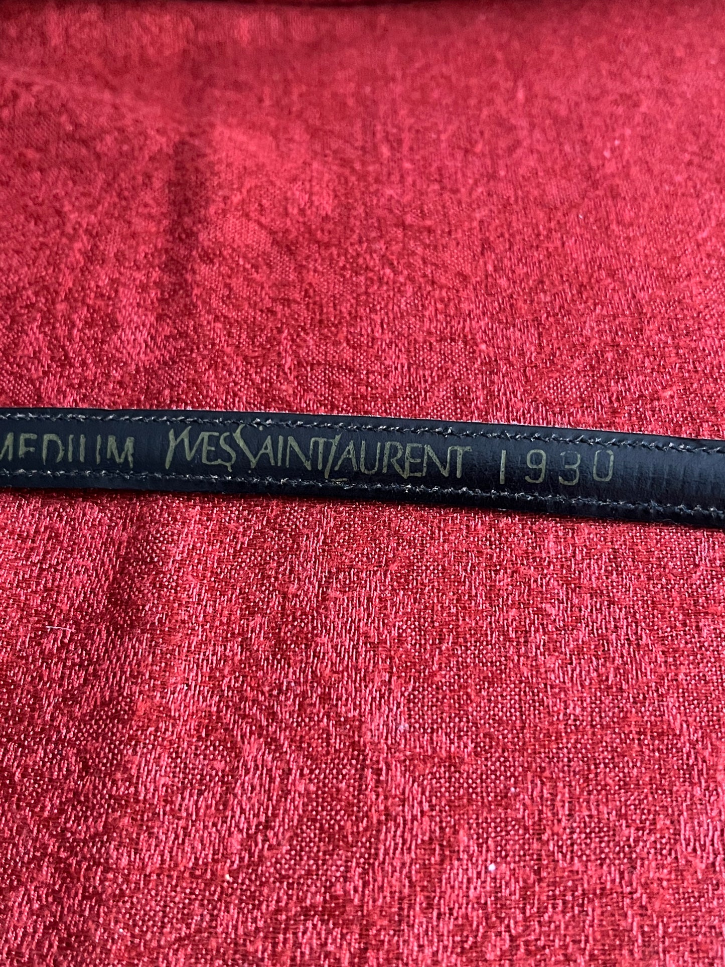 Vintage Purple Suede Yves Saint Laurent Skinny Belt-S/M