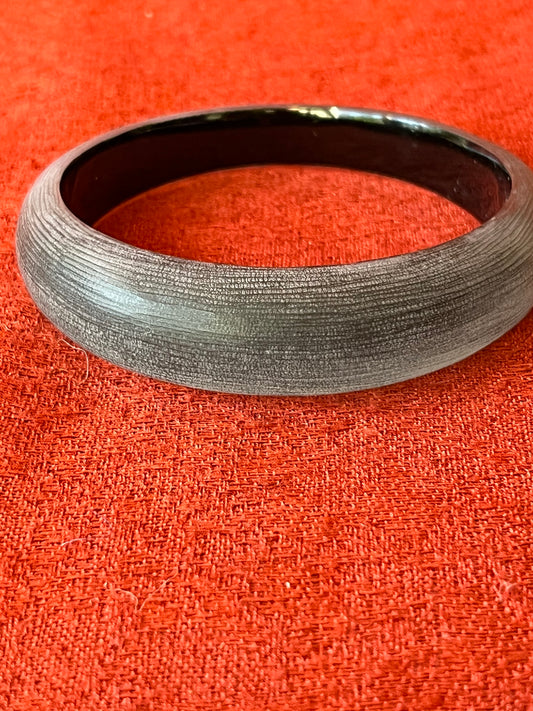 Vintage ALEXIS BITTAR Satin Lucite and Enamel Tapered Bangle Bracelet