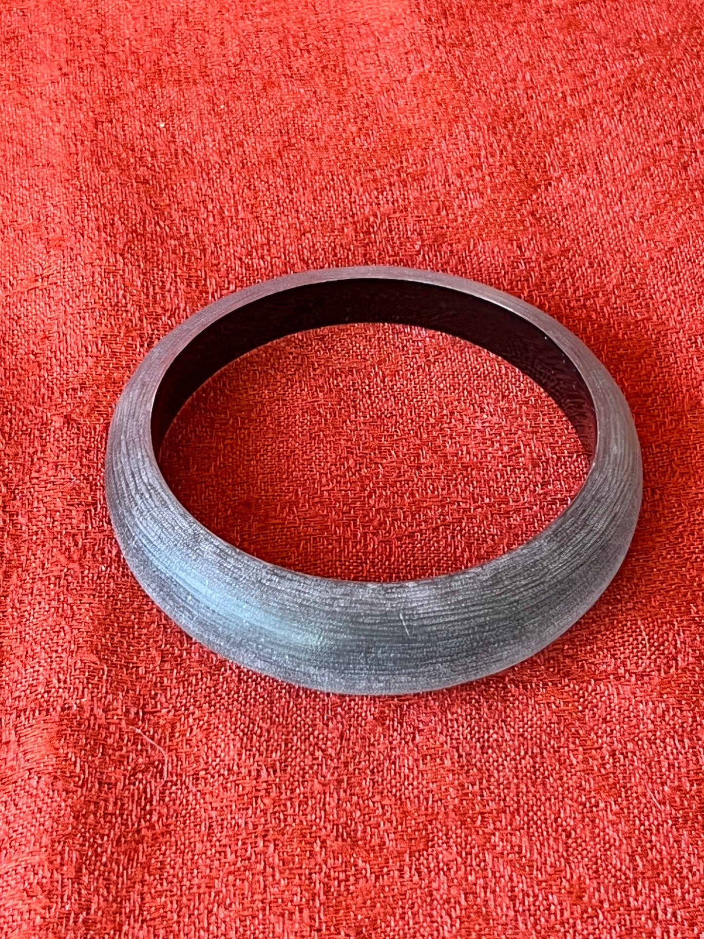 Vintage ALEXIS BITTAR Satin Lucite and Enamel Tapered Bangle Bracelet