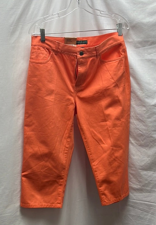 NWT -- Ralph Lauren Classic Peach Midcalf Jeans -- 10P