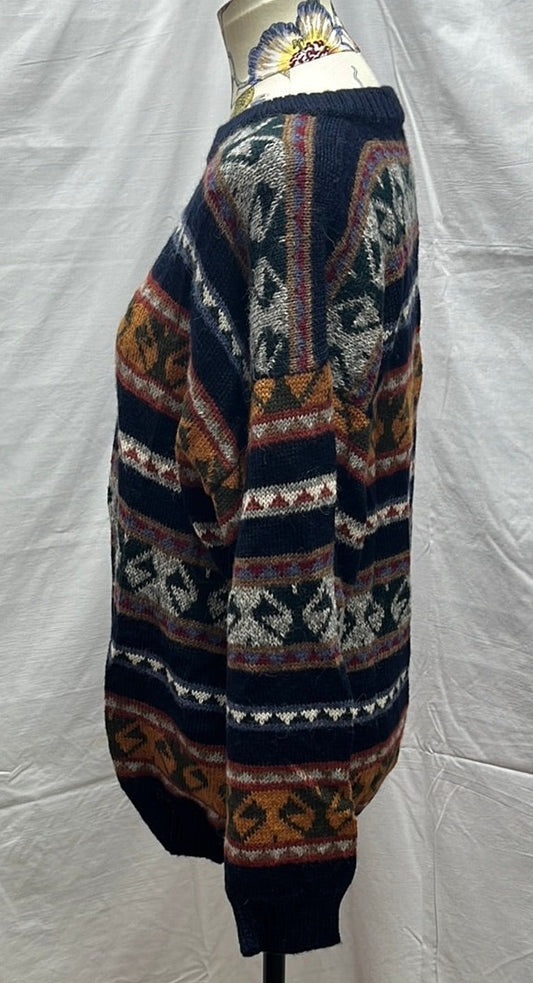 VTG - INDIANA SHOP Fair Isle Alpaca Peru Sweater - W: M/L | M: S/M