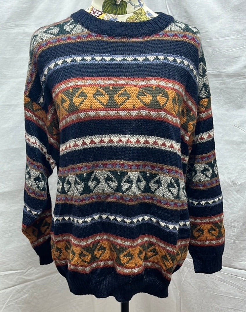 VTG - INDIANA SHOP Fair Isle Alpaca Peru Sweater - W: M/L | M: S/M