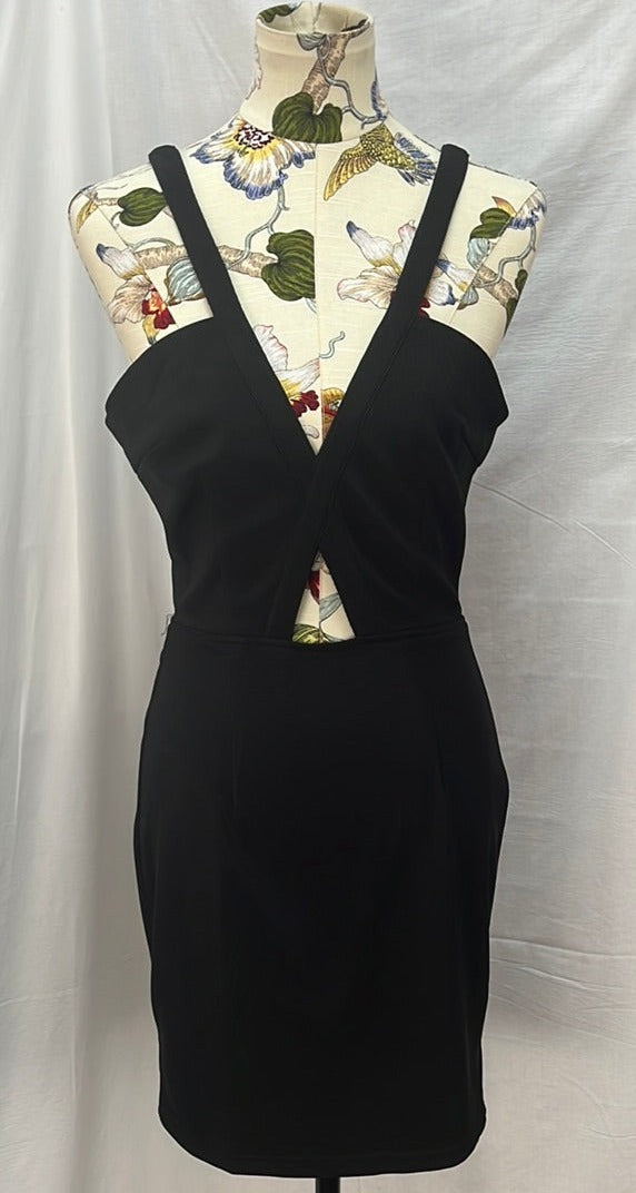 NWT -- Naven black Sling-cut Mini Dress -- L/12
