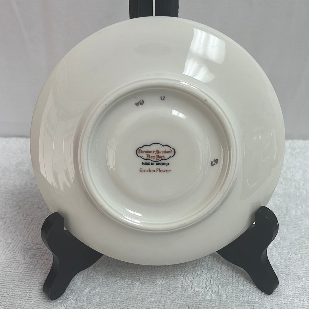 VTG/RARE -- Theodore Haviland China Demitasse Saucers -- Set of 3