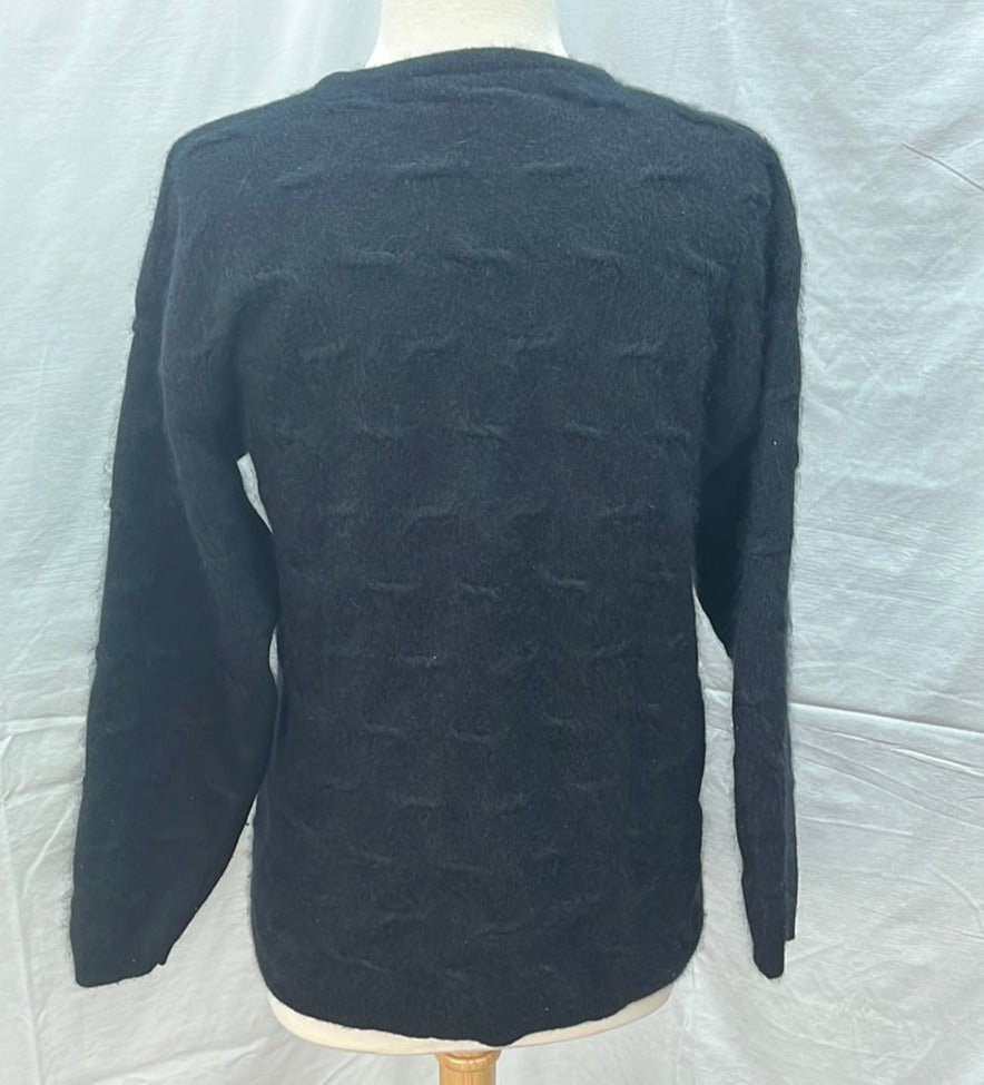 VTG -- 90s Rafaella Angora Rabbit Hair Lambswool Crewneck Sweater -- S