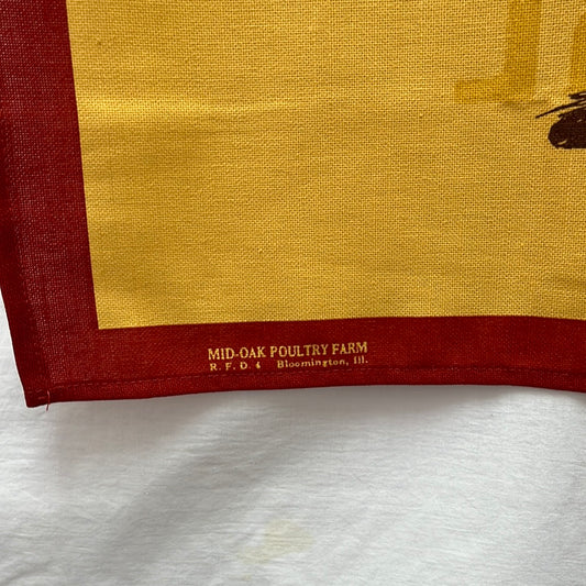 Williams and Sonoma "Mid-Oak Poultry Farm" Linen Napkin