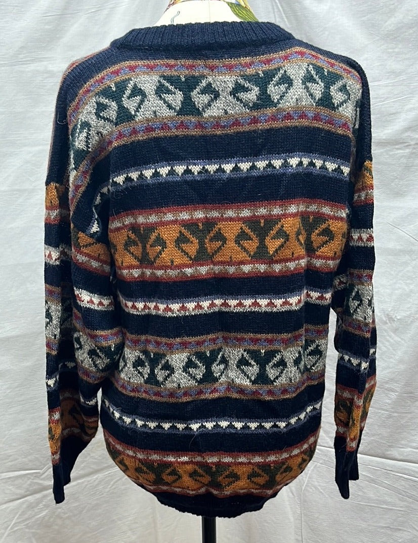 VTG - INDIANA SHOP Fair Isle Alpaca Peru Sweater - W: M/L | M: S/M