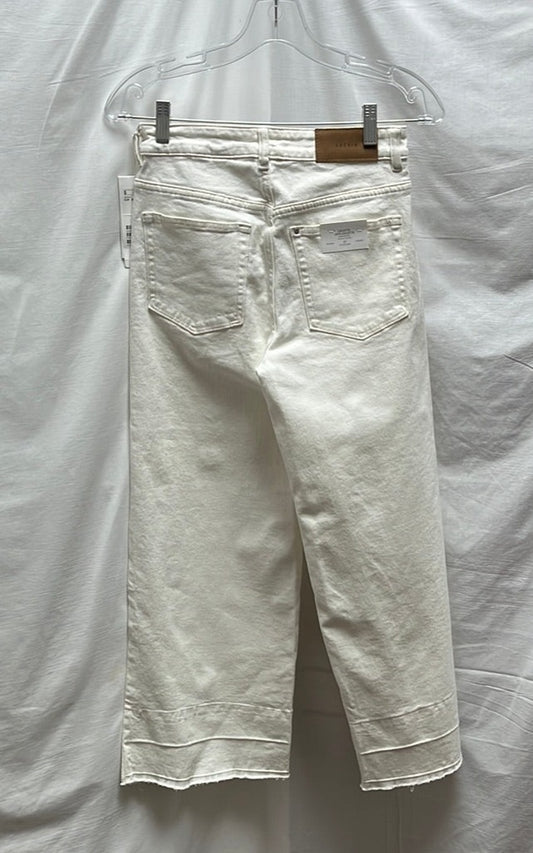 NWT -- Denim Crème Jupe Culotte High Waist Jeans -- 27