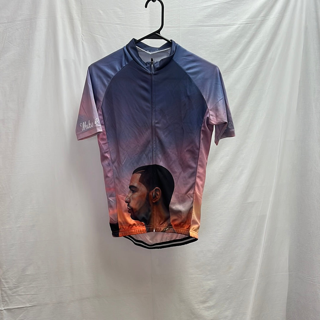 NWT -- Coolmax Invista "Wake and Drake" Short-sleeve Cycling Jersey -- S
