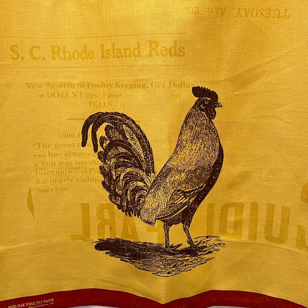 Williams and Sonoma "Mid-Oak Poultry Farm" Linen Napkin