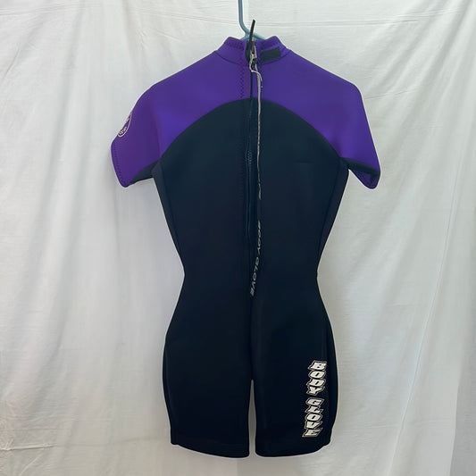 Body Glove Women's Purple+Black Short-sleeved Wetsuit -- Size L/9