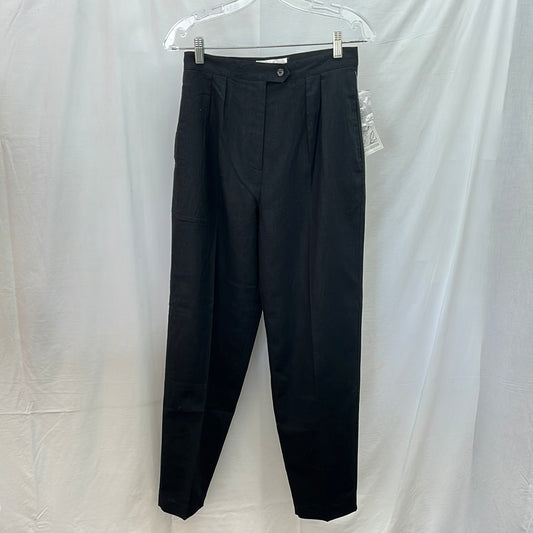 VTG / NWT -- David Benjamin Black Linen Pants -- Size: 8