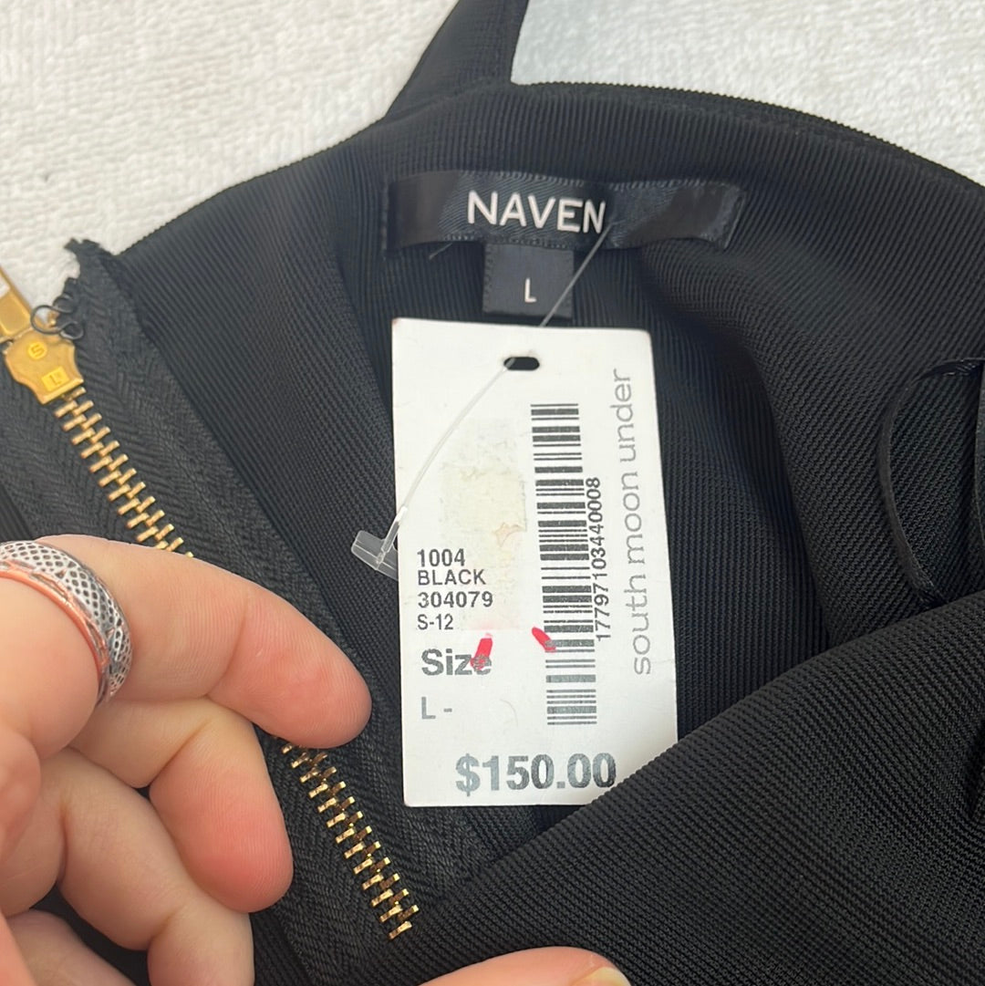 NWT -- Naven black Sling-cut Mini Dress -- L/12