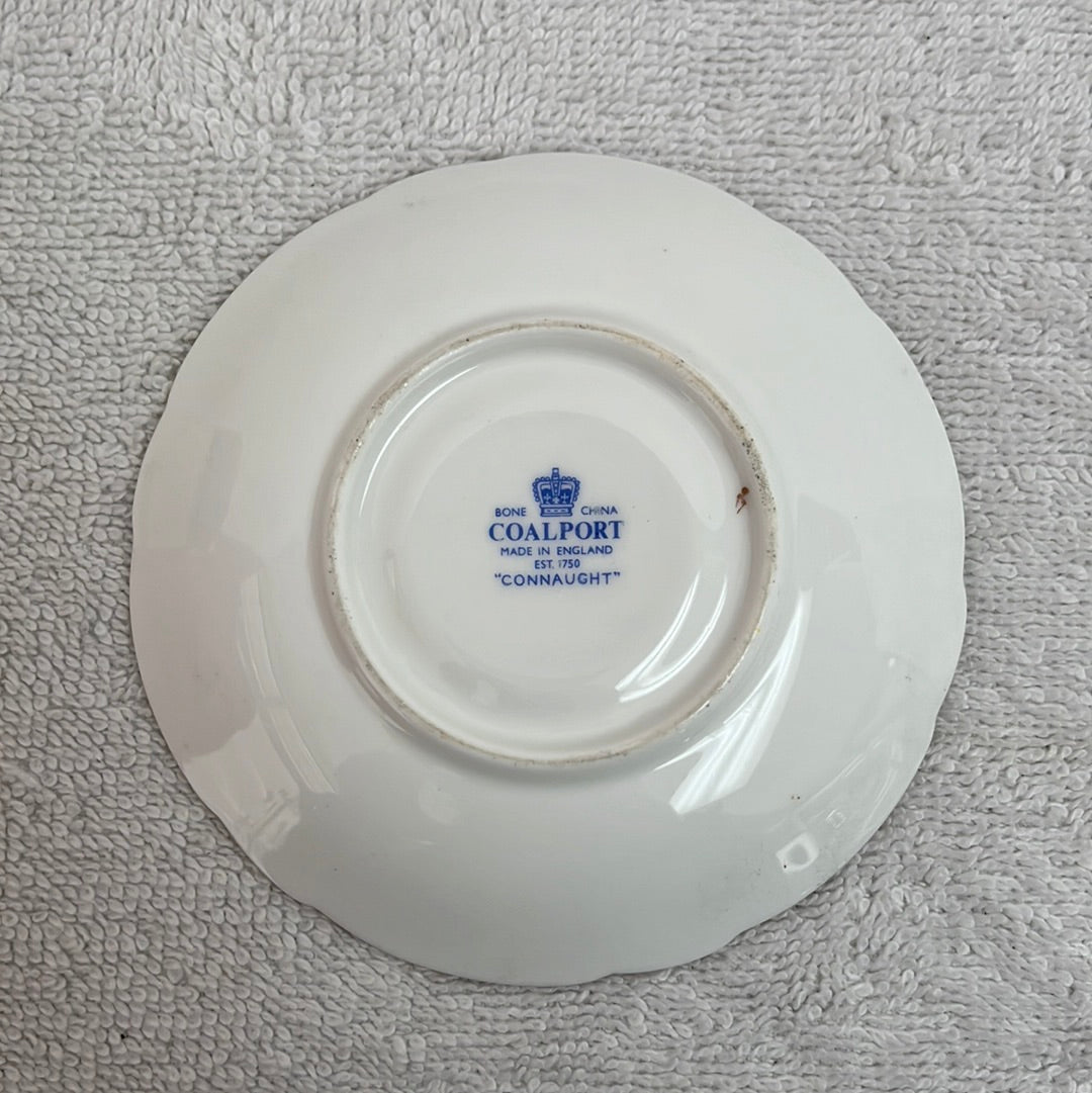 VTG -- Coal Port Green "Connaught" Demitasse Cup and Saucer Set