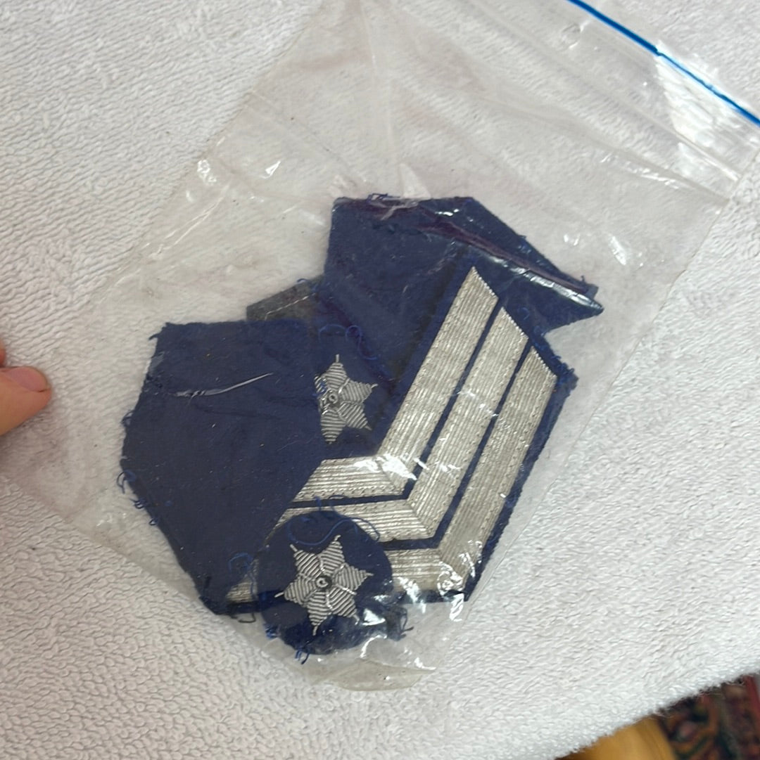VTG -- Belgian Police Officer's Chrome Leather Jacket -- S