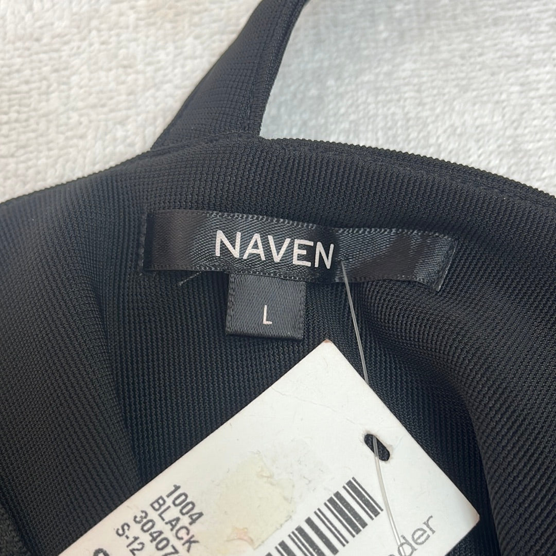 NWT -- Naven black Sling-cut Mini Dress -- L/12