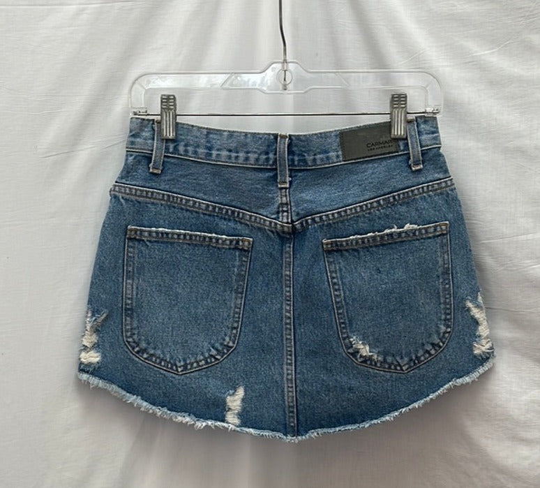 Carmar Light Wash Rhine Stone Studded Skirt - Size 27