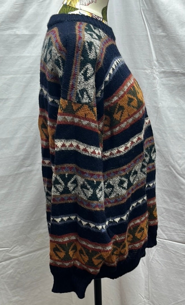 VTG - INDIANA SHOP Fair Isle Alpaca Peru Sweater - W: M/L | M: S/M