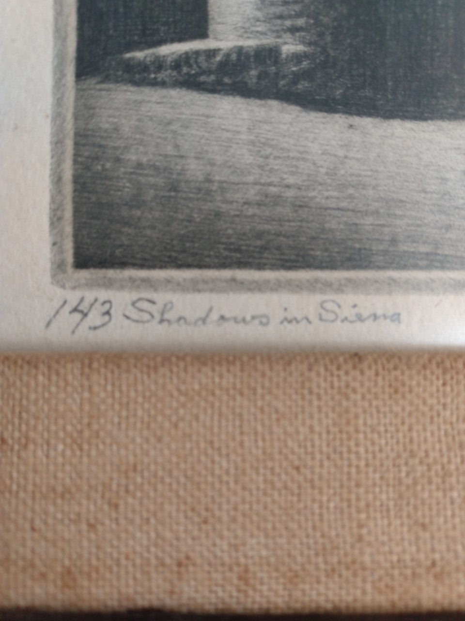 Vintage Framed John C. James etching- numbered and signed- Rare