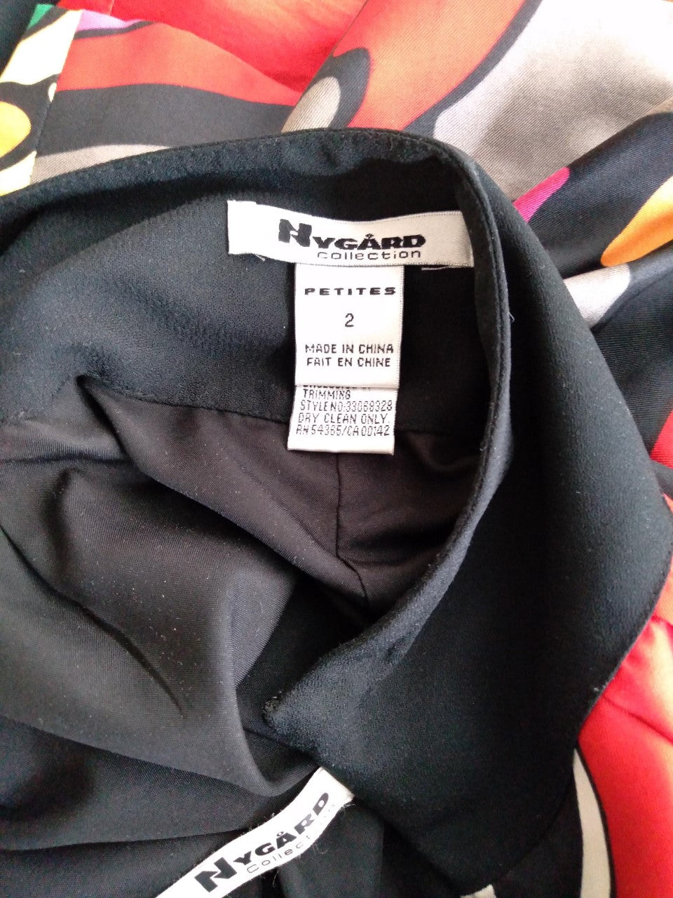 Nygard Multicolor Print Silk Skirt - Size: 2