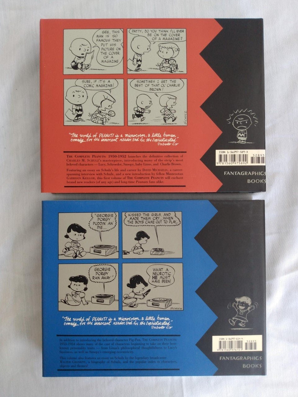 The Complete Peanuts 1950-1954 Comics- 2 Book Hardcover Set - Used