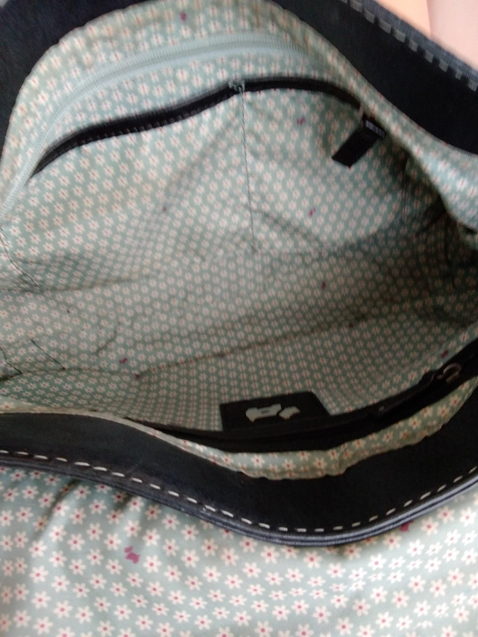 Radley London Painters Mews Black Leather Flap-Over Shoulder Bag
