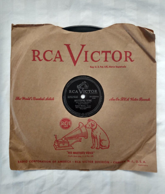 Robert Wilson- Westering Home & A Gordon For Me- Preowned 10" 78 RPm Record