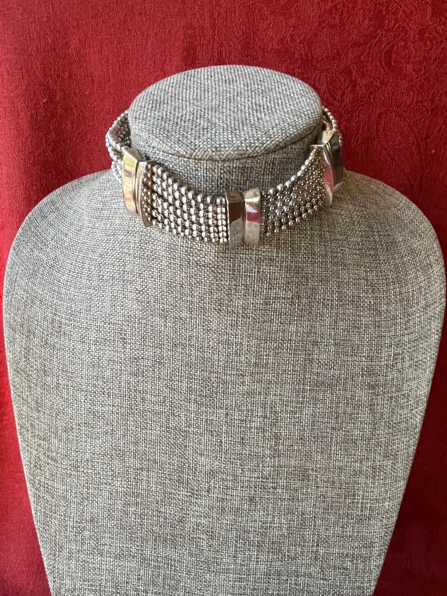 Sterling Multi-Strand Choker